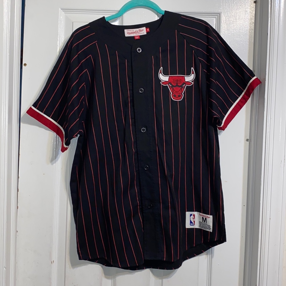 Mitchell & Ness NBA Chicago Bulls Baseball Jersey Sz M